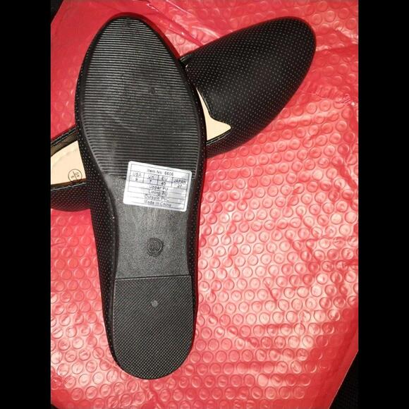 Amazon Black Fashion Slip on Rounded Toe Ballet Flat Shoes 9 - Picture 2 of 3